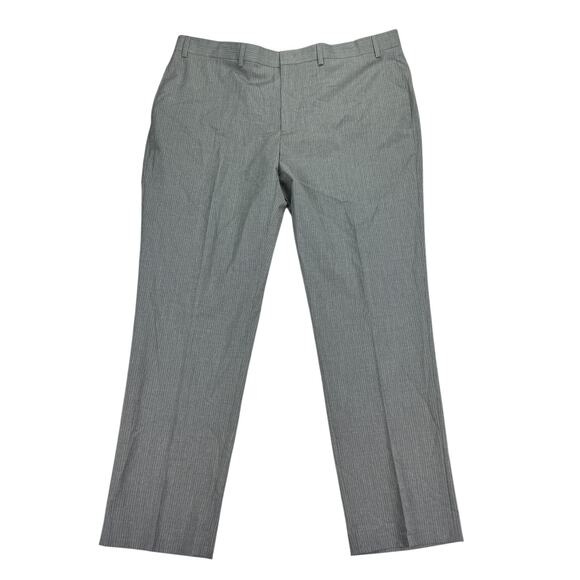 Andrew Marc New York Mens Casselman Modern Fit Pinstripe Suit Pants Gray 37x30 - Picture 1 of 3